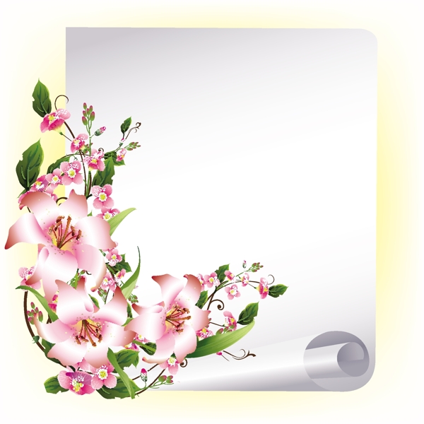 插花藝術(shù)文本矢量素材
