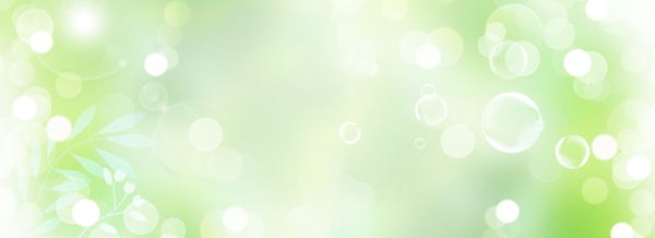 多彩气泡淡绿anner背景