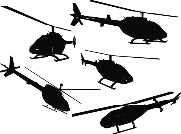 直升机矢量图图片