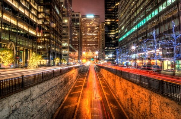 纽约第道夜景图片