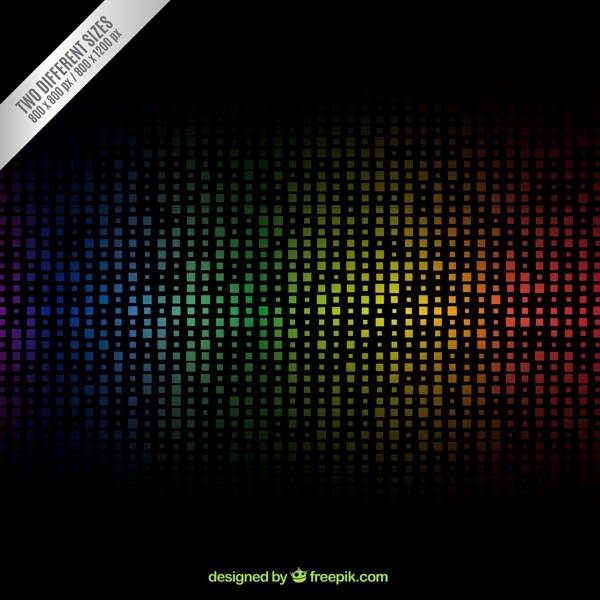彩色方格背景矢量图图片