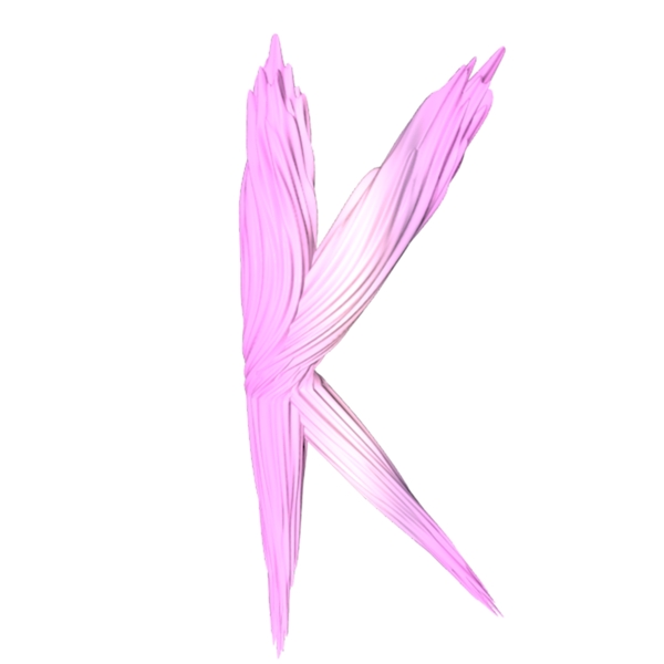 C4D渲染英文字母K藝術(shù)字