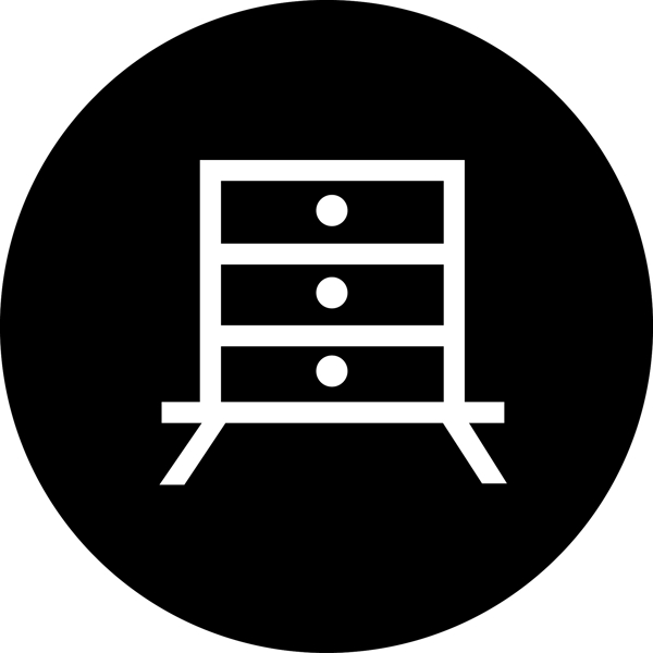 黑色背景柜箱圖標