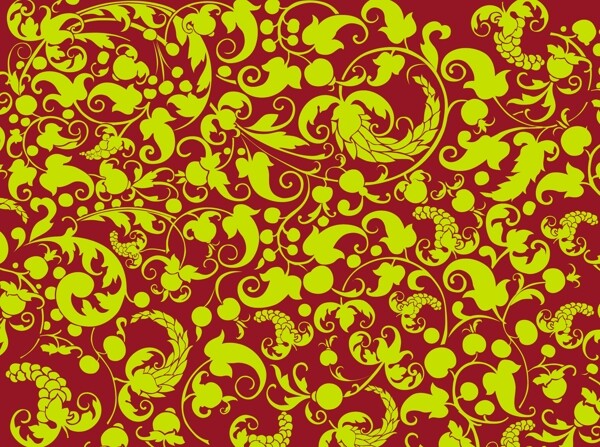 歐美花紋6185矢量EPS