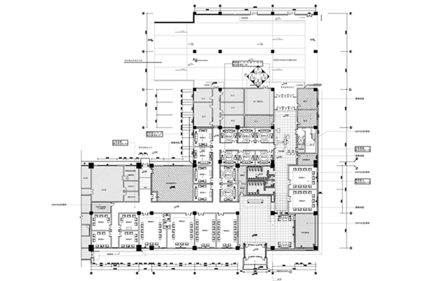CAD贵宾室空间平面方案规划