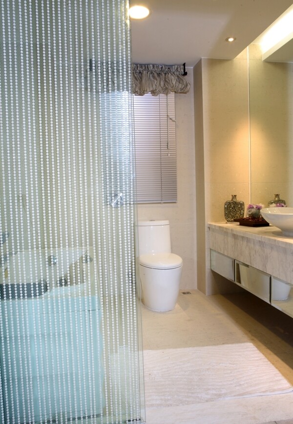 精致风室内设计浴室台盆效果图JPG源文件