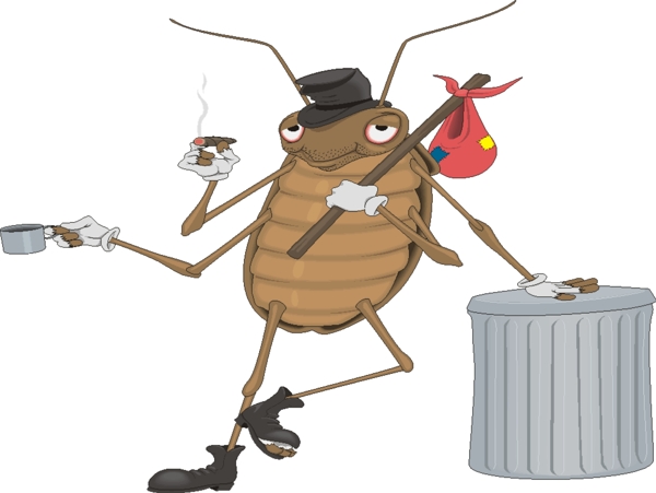 蟑螂卡通图图片