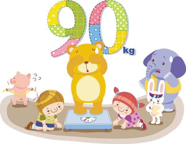 最新韓國矢量卡通素材086