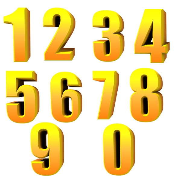 數(shù)字藝術(shù)字立體圖片