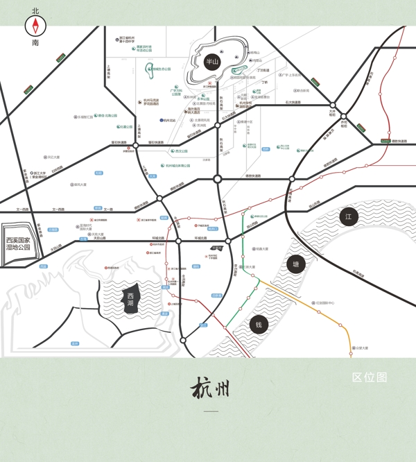 杭州城区地图c5版