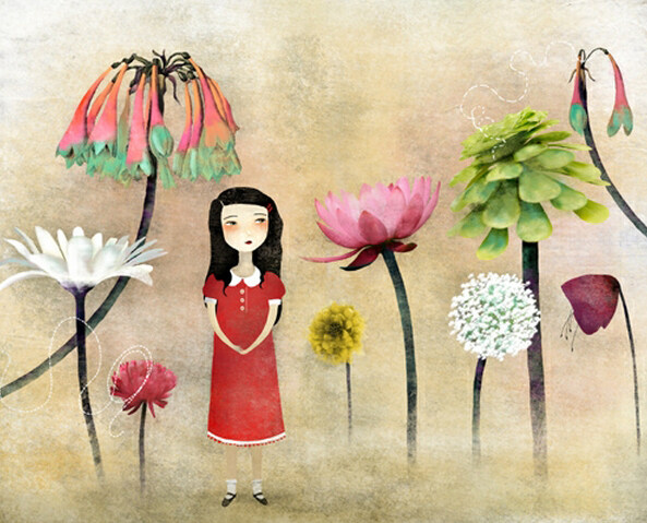 位圖插畫植物插畫插畫師Annejulie免費素材