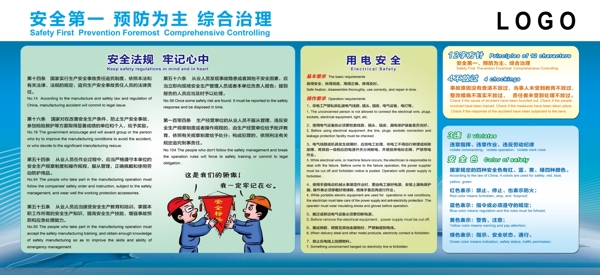 安全第一預防為主綜合治理