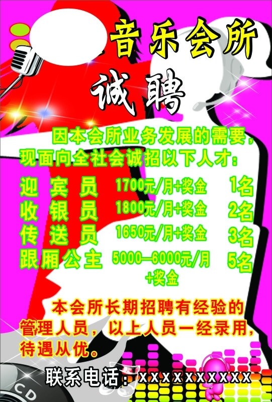 KTV招聘圖片