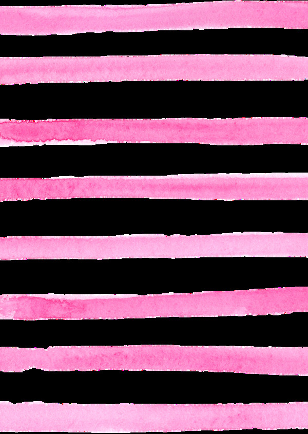 粉色线条卡通透明素材