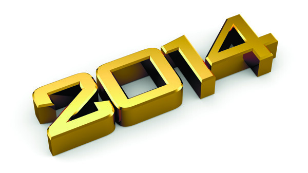 2014新年黄金立体字