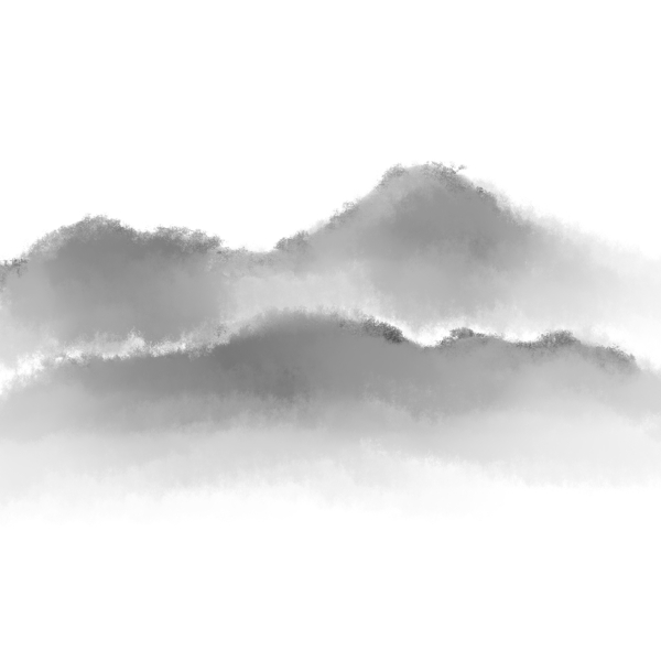 原創(chuàng)手繪水墨風(fēng)景可商用元素山