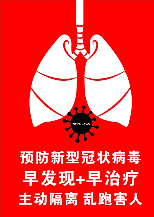 疫情海報新型冠狀病毒