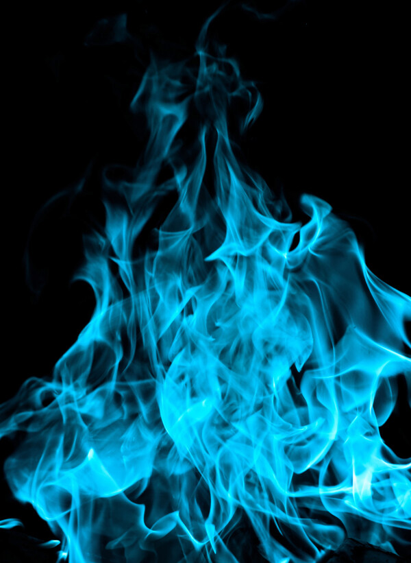 蓝色火焰背景图片