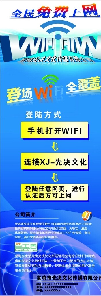 wifi展架圖片