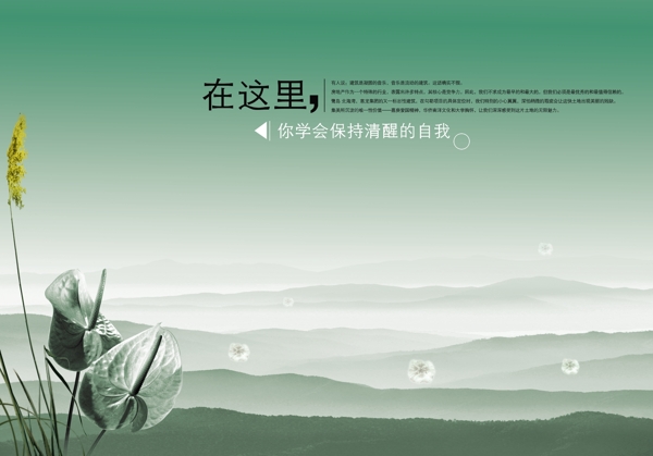 PSD在這里畫冊封面素材下載