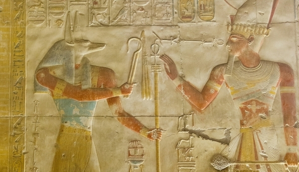 埃及古代壁画雕塑背景图片