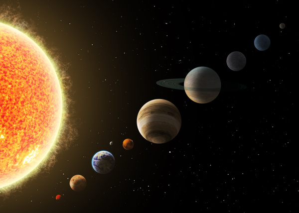 太陽和星球圖片