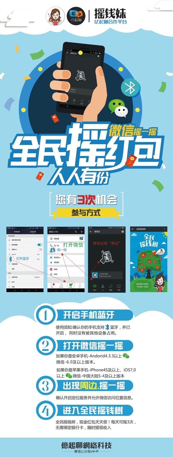 全民搖錢樹展架