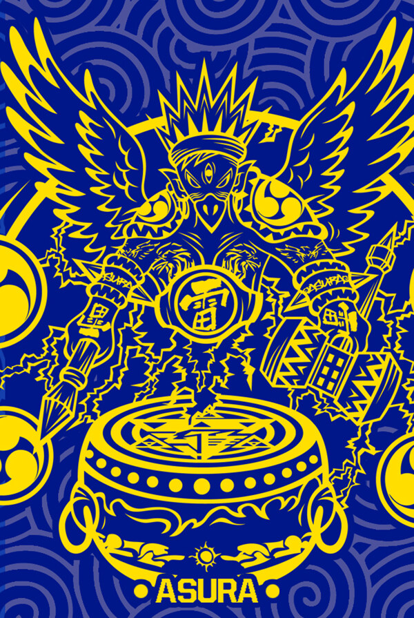 個(gè)性卡通雷神形象