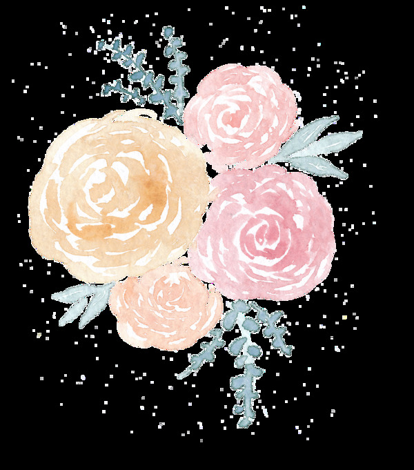 淡描花蕊透明素材