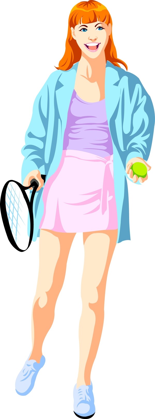 韓國運動美女矢量圖15
