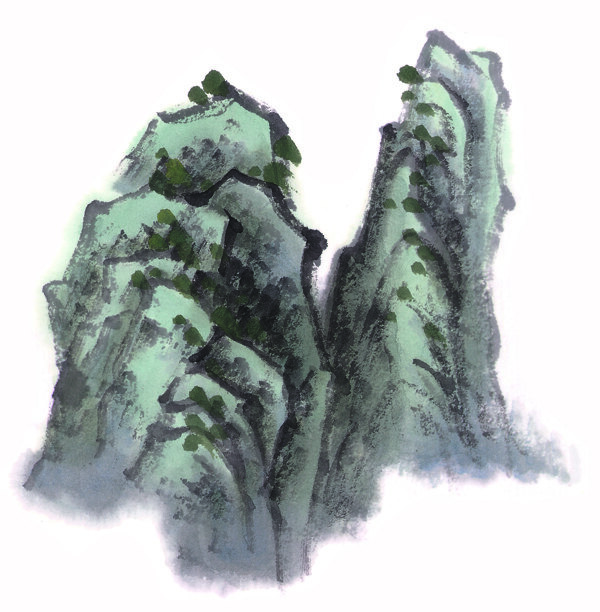 水墨山水畫圖片