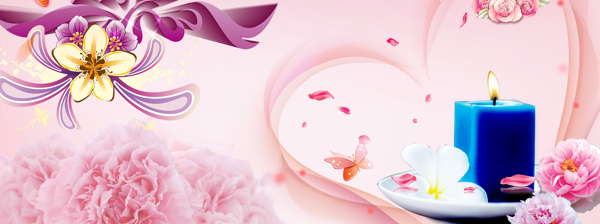 教師節(jié)粉色背景banner