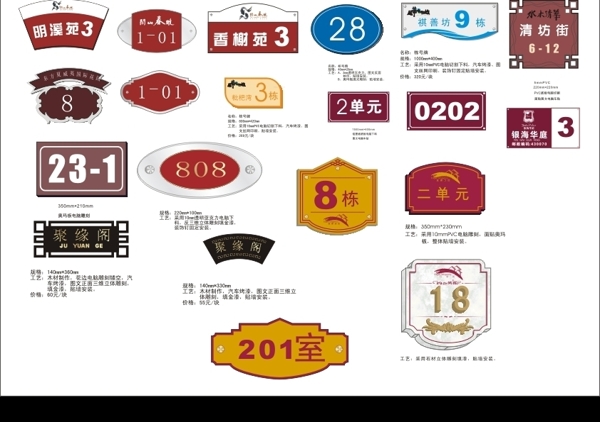 棟號牌圖片