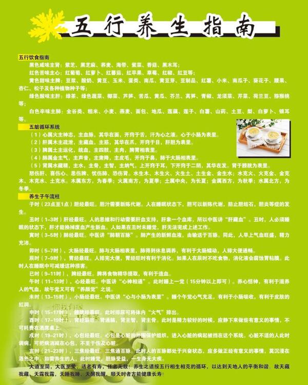 五行養(yǎng)生指南圖片