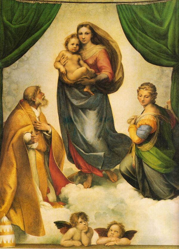 拉斐尔西斯廷圣母图片