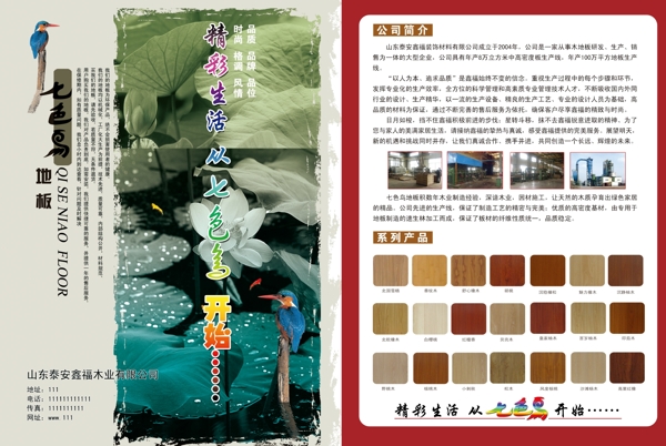 七色鳥地板圖片