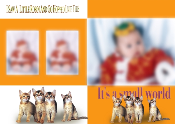 兒童相冊模板圖片