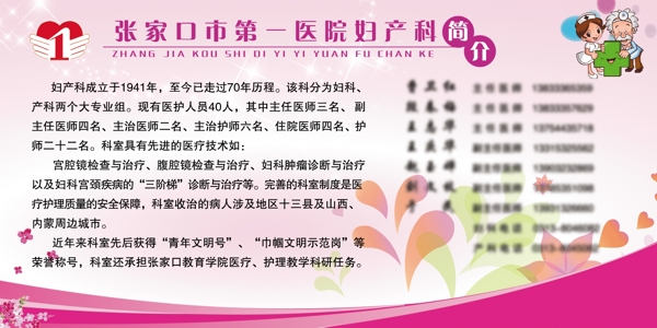 婦產(chǎn)科展板圖片