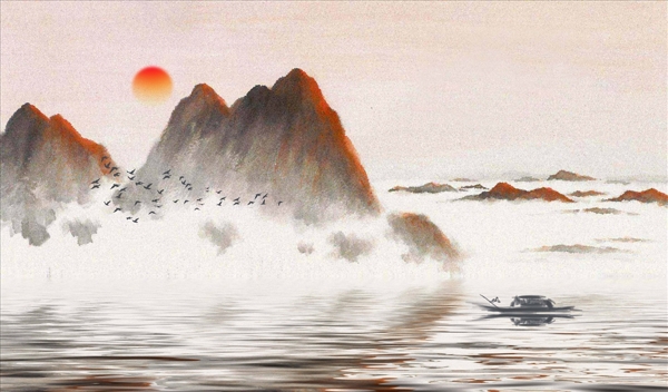 抽象山水