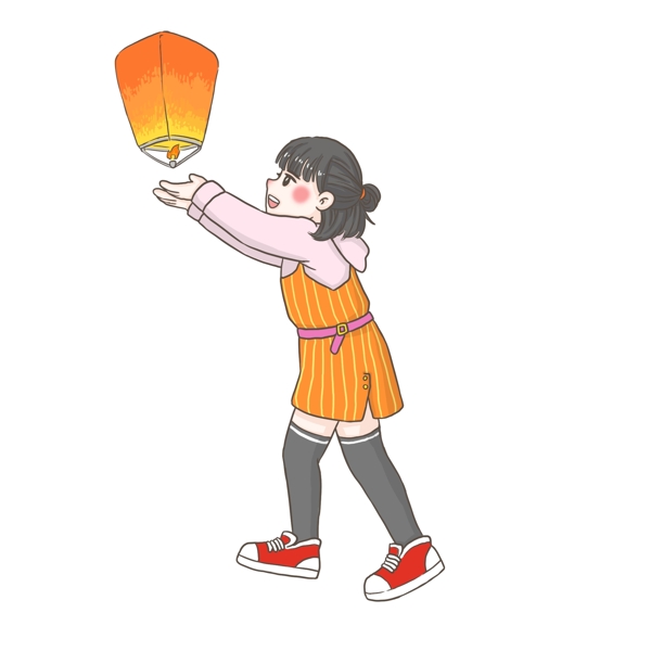 元宵節(jié)放燈PNG