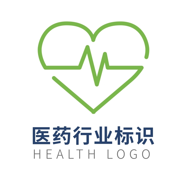 綠色簡約醫(yī)藥衛(wèi)生行業(yè)logo模板