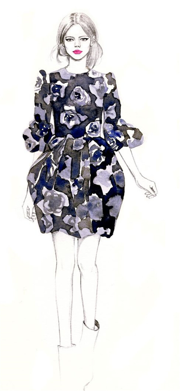 花朵女裝連衣裙