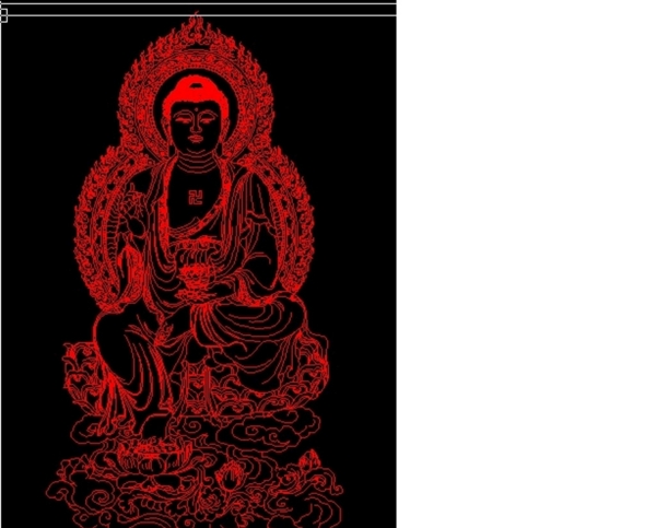 啊彌陀佛線描