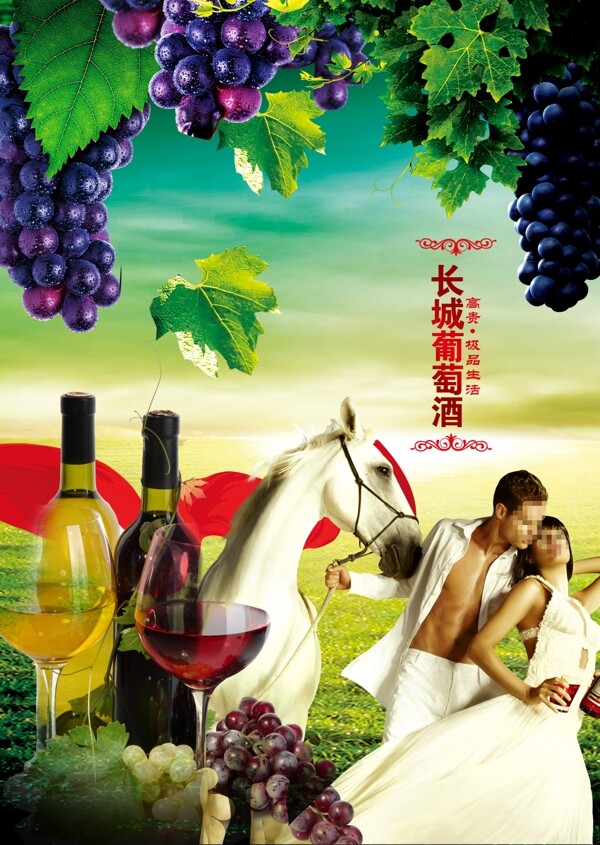 葡萄酒宣传海报