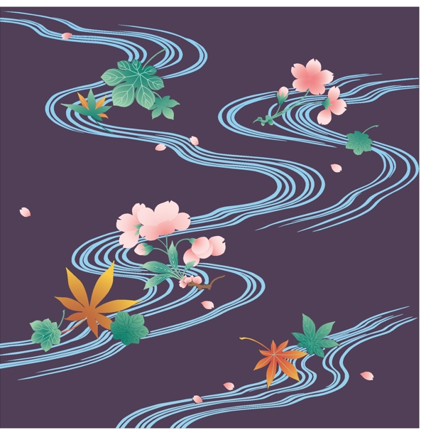 日本風(fēng)格花紋