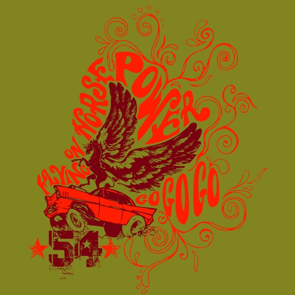 印花矢量圖時(shí)尚休閑女裝靚仔裝T恤圖案動(dòng)物免費(fèi)素材