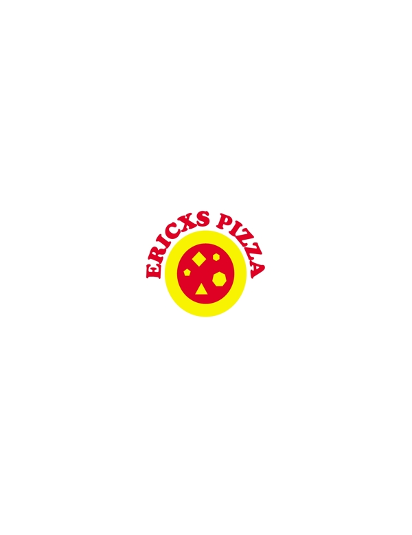 EricxsPizzalogo设计欣赏EricxsPizza名牌饮料标志下载标志设计欣赏
