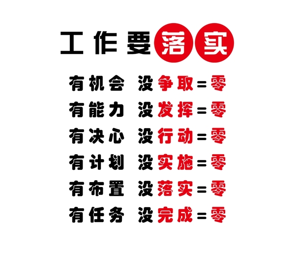 工作要落實(shí)