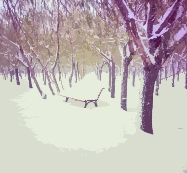 動漫雪景
