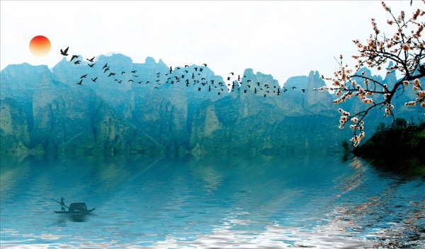 抽象山水
